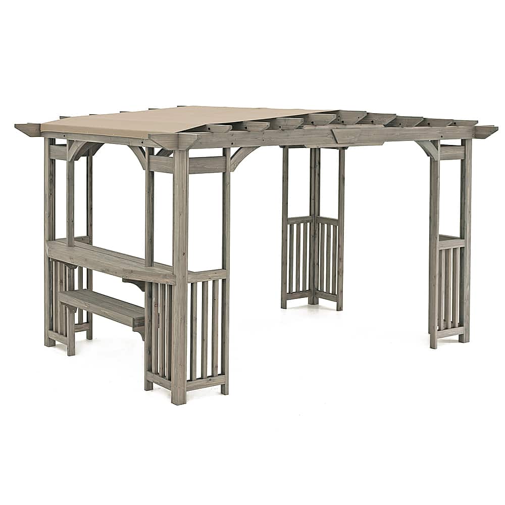 Alt View 12. Yardistry - Madison Pergola - Gray.