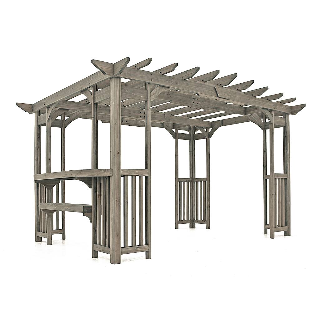 Alt View 13. Yardistry - Madison Pergola - Gray.