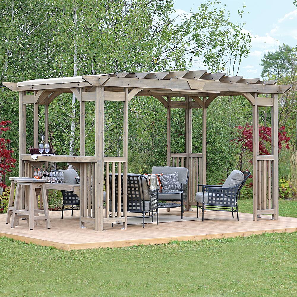 Alt View 17. Yardistry - Madison Pergola - Gray.