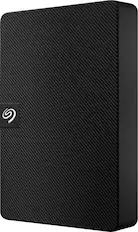 Front. Seagate - Expansion 5TB External USB 3.0 Portable Hard Drive with Rescue Data Recovery Services - Black.