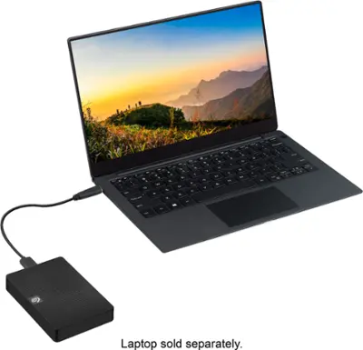 Seagate - Expansion 5TB External USB 3.0 Portable Hard Drive with Rescue Data Recovery Services - Black