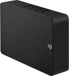 Seagate - Expansion 8TB External USB 3.0 Desktop Hard Drive with Rescue Data Recovery Services - Black - Front_Zoom