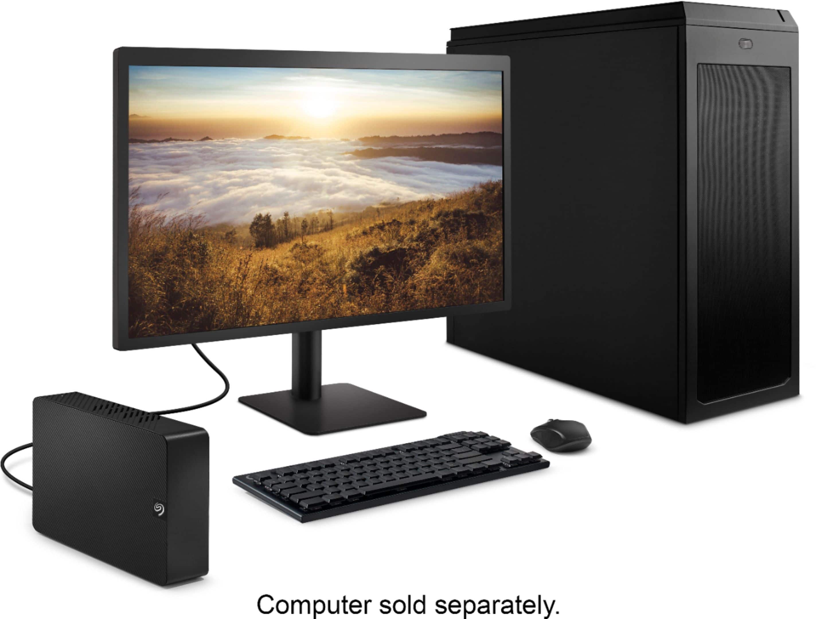 Alt View 11. Seagate - Expansion 8TB External USB 3.0 Desktop Hard Drive with Rescue Data Recovery Services - Black.