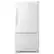 Front. Whirlpool - 22 Cu. Ft. Bottom-Freezer Refrigerator with SpillGuard Glass Shelves - White-on-White.