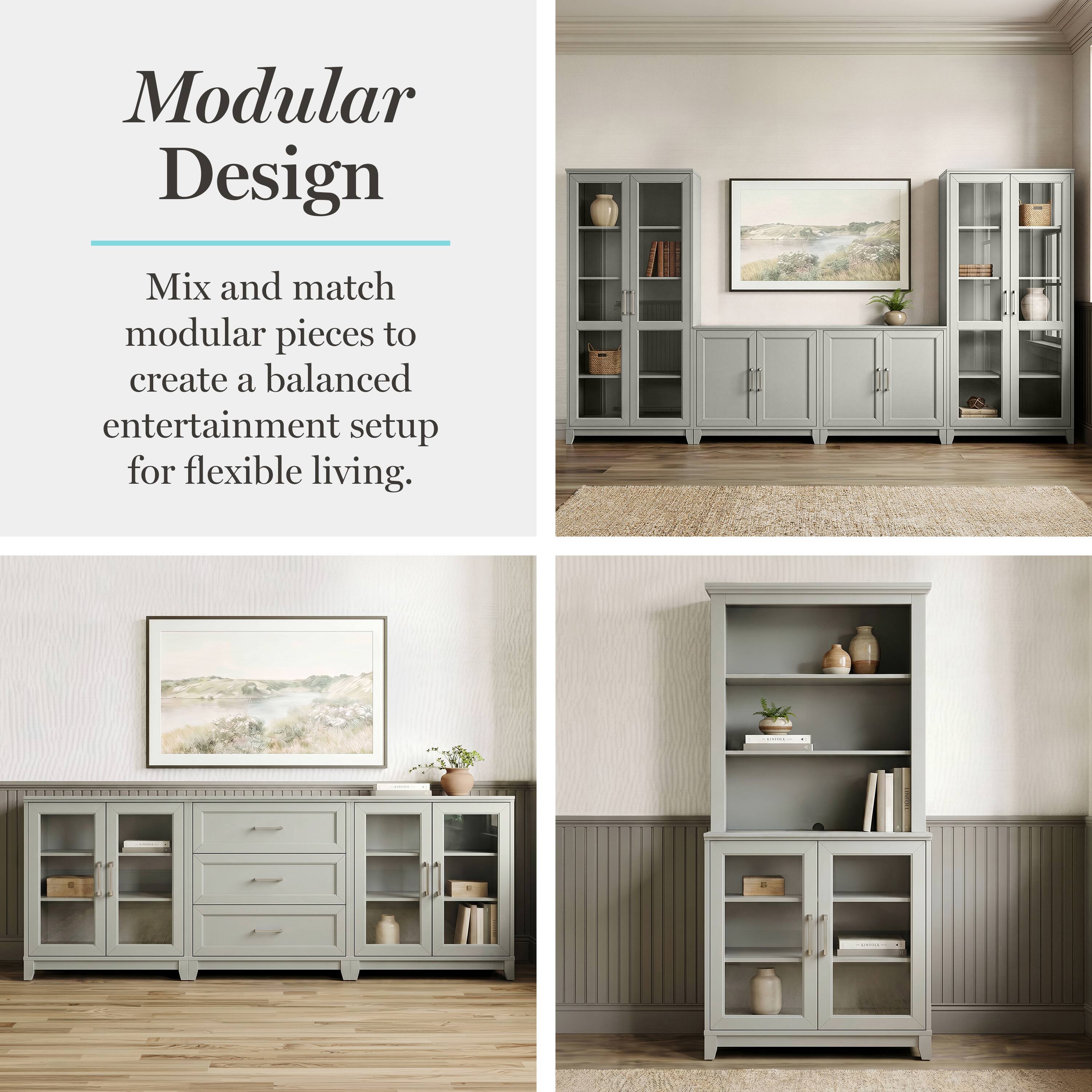 Modular Design

Mix and match modular pieces to create a balanced entertainment setup for flexible living.