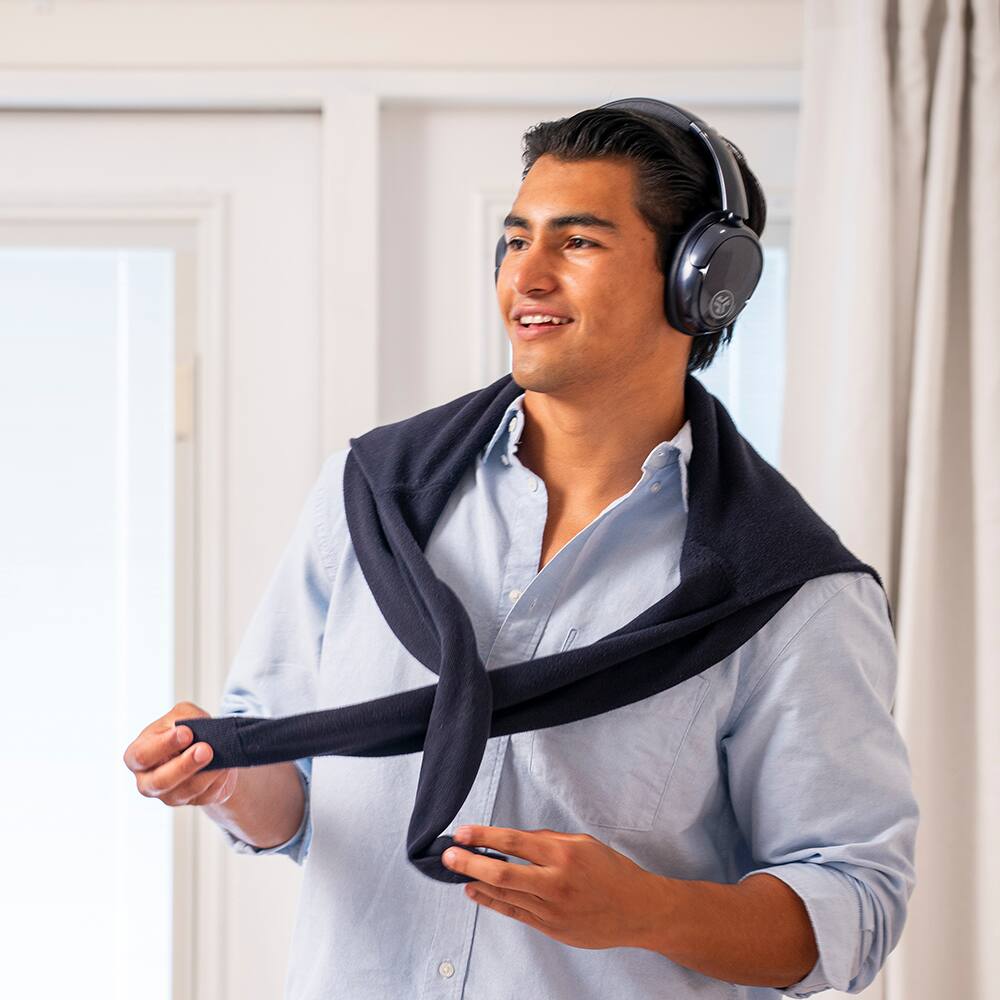 Angle. JLab - JBuds Lux ANC Wireless Bluetooth Over-Ear Headphones with Active Noise Cancelling, Spatial Audio & 70+ Hour Battery - Jelle Royal Caviar.