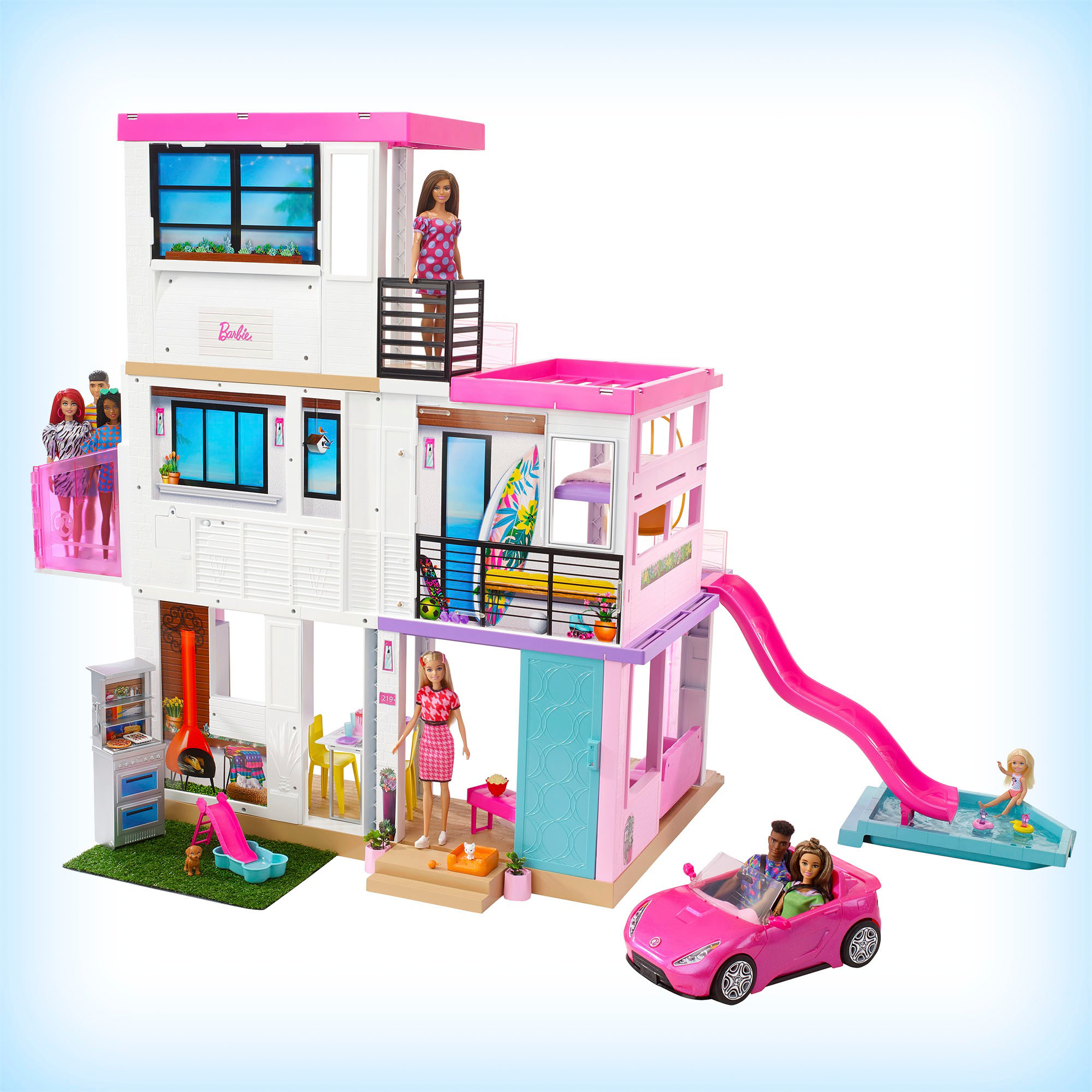 Left View: Barbie - Fast Cast Clinic Playset