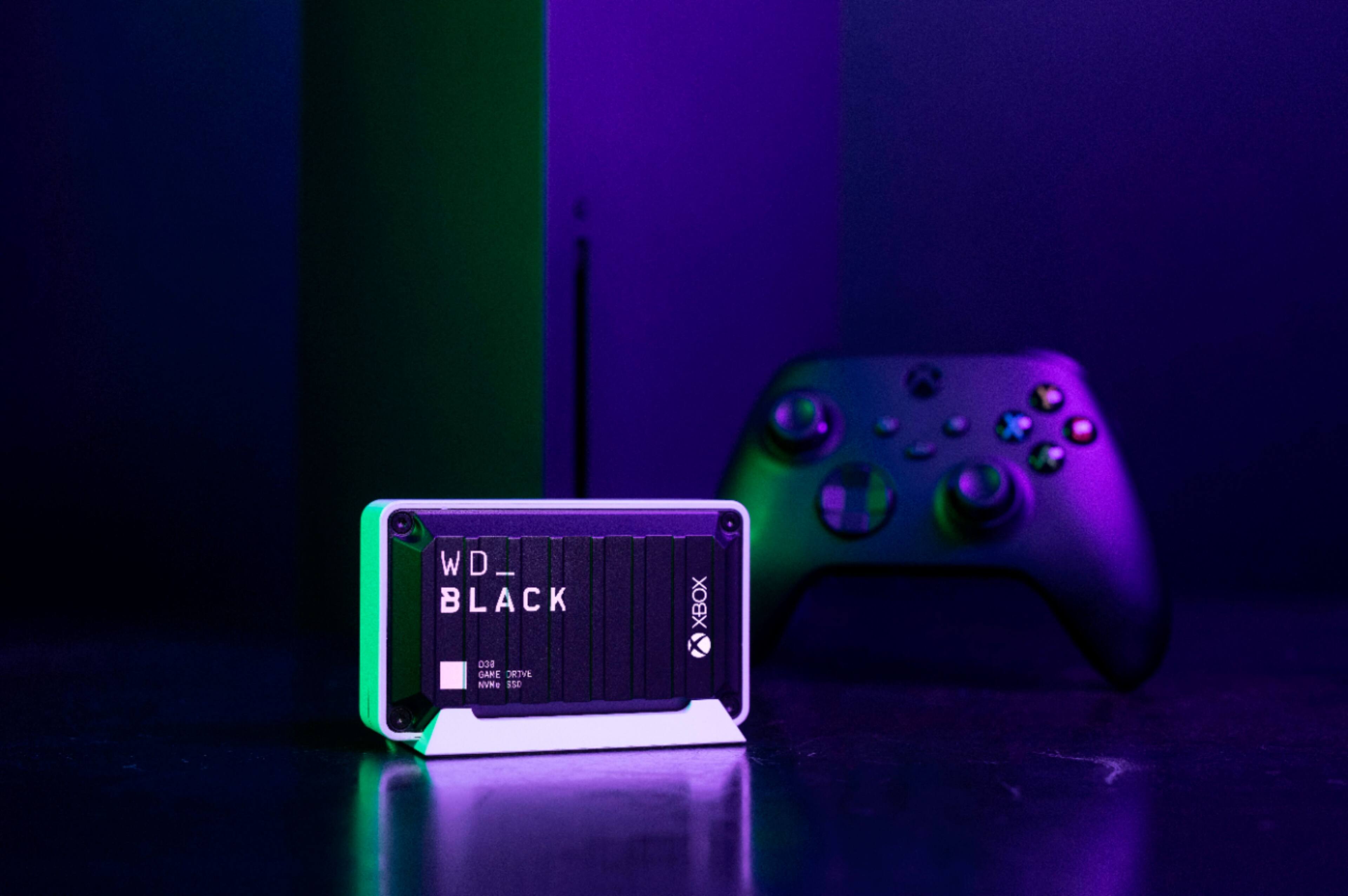 Alt View 16. WD - D30 Game Drive for Xbox 1TB External USB Type C Portable SSD - Black.