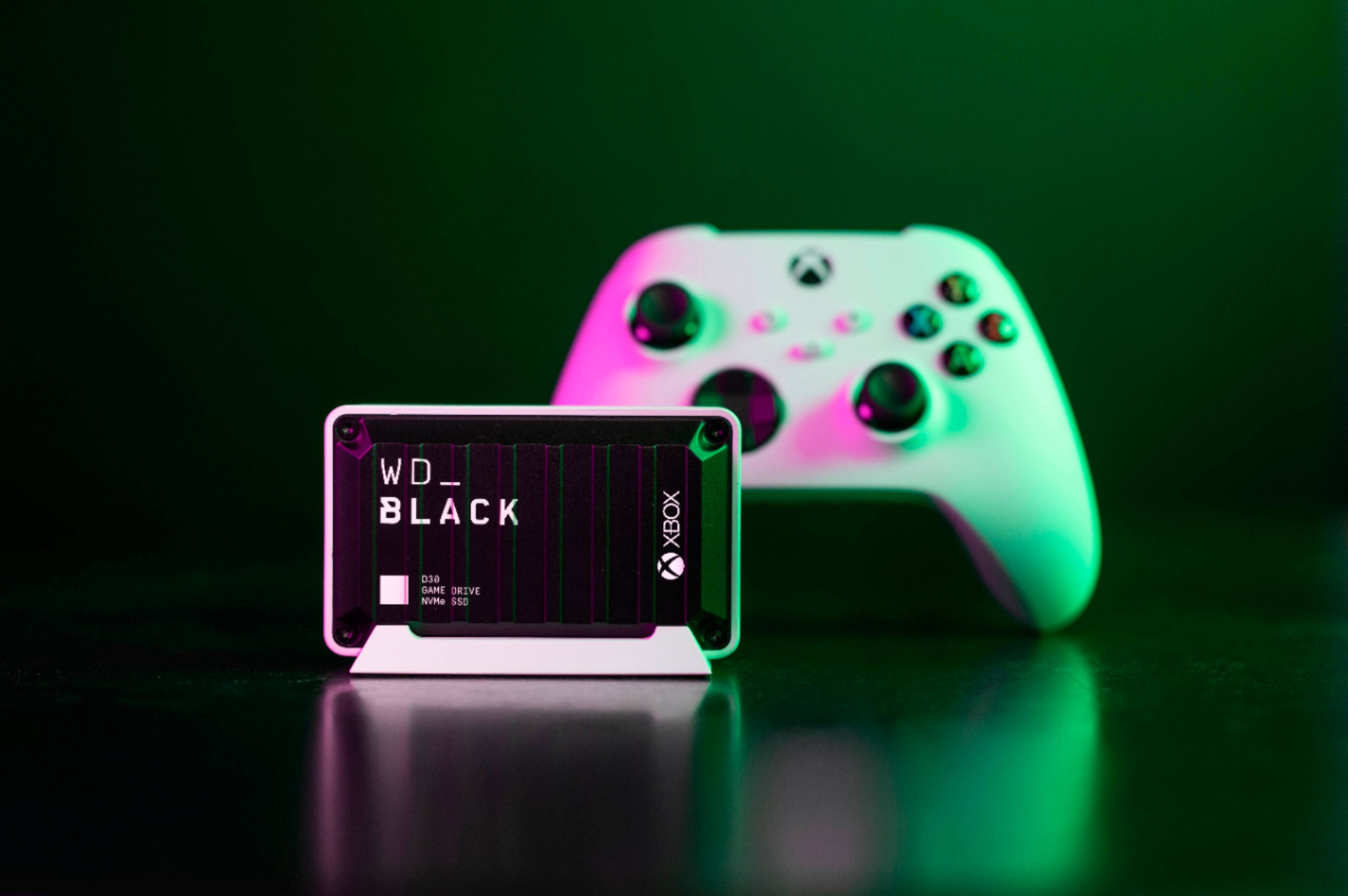 Alt View 17. WD - D30 Game Drive for Xbox 1TB External USB Type C Portable SSD - Black.