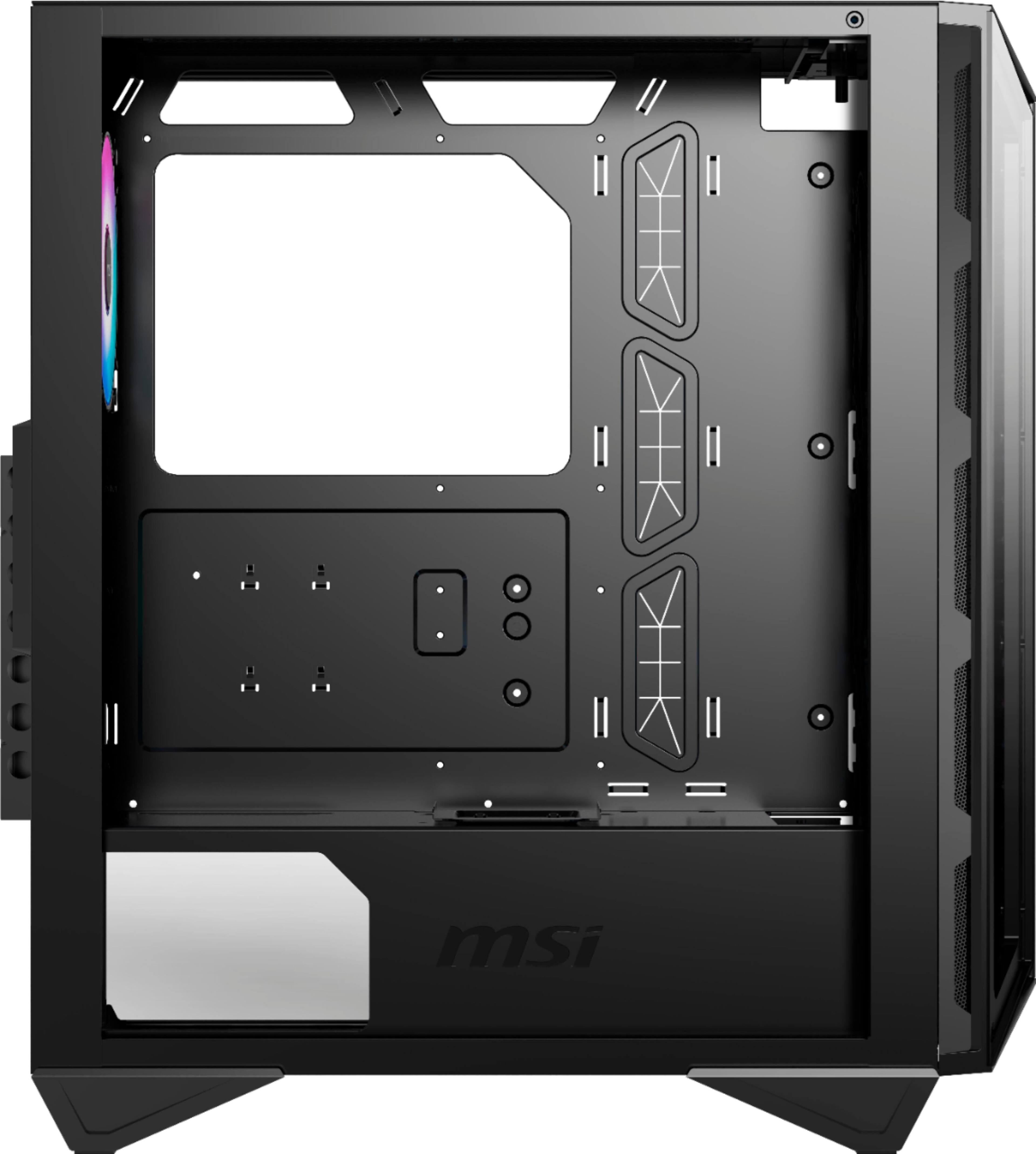 Alt View 16. MSI - MPG GUNGNIR 110R ATX Mid-Tower Case - Black.