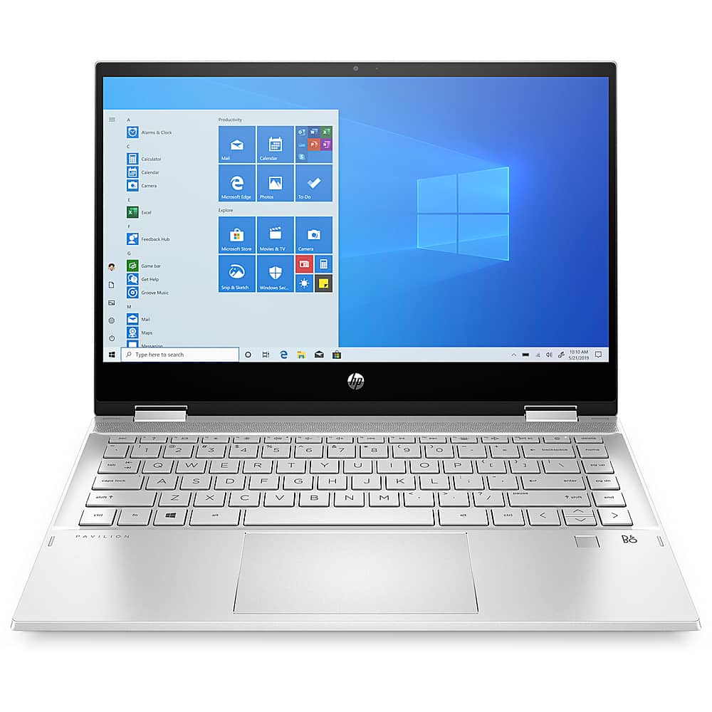 Front. HP - Pavilion x360  2-in-1 14" Touch-Screen Laptop - Intel Core i5-1135G7 - 8GB Memory - 256GB SSD.