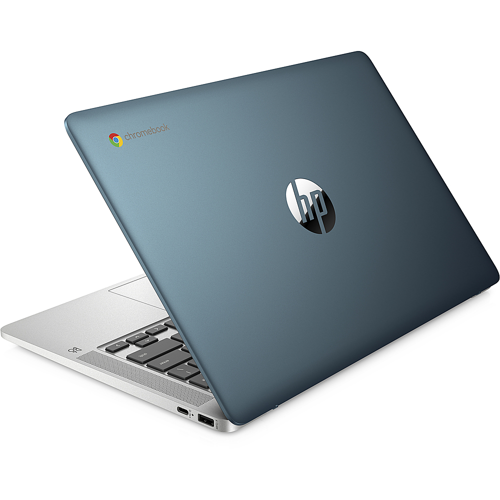 Angle View: HP - 14" Micro-Edge  Chromebook - AMD 3015Ce - 4GB Memory - 32GB eMMC