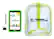 Front. LINSAY - 7" Kids Tablet, Stylus, Tablet Pop Holder, and Backpack Bundle - 32GB - Green.