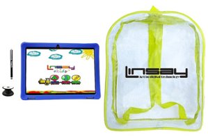LINSAY - 10.1" Kids Tablet, Stylus, Tablet Pop Holder, and Backpack Bundle - 32GB  - Blue - Front_Zoom