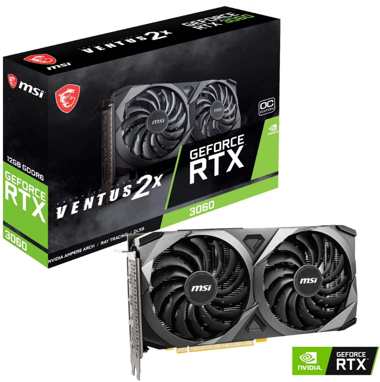 MSI NVIDIA GeForce RTX 3060 Ventus 2X 12G OC 12GB  - Best Buy