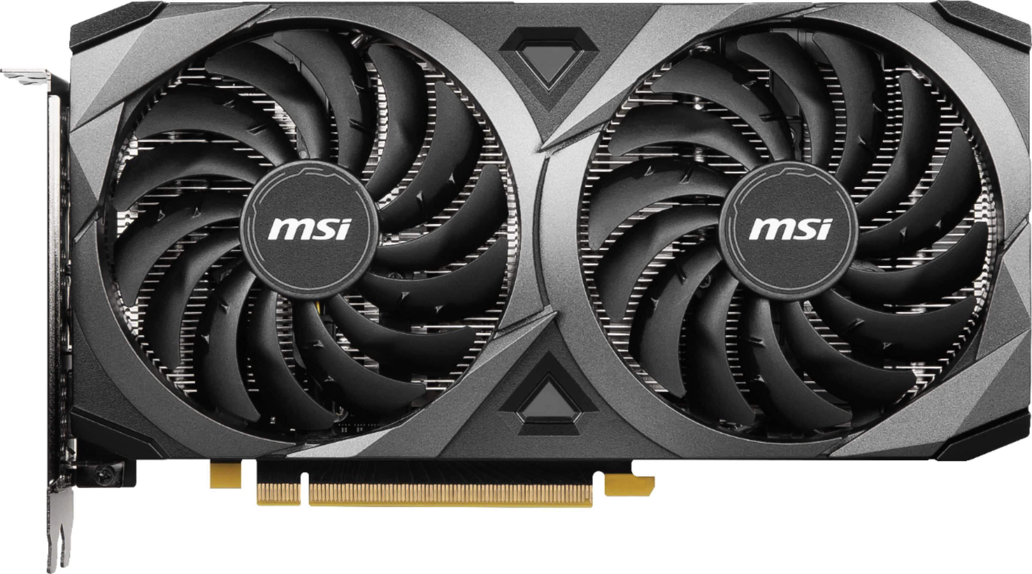 Alt View 11. MSI - NVIDIA GeForce RTX 3060 Ventus 2X 12G OC - 12GB GDDR6 - PCI Express 4.0 - Graphics Card.