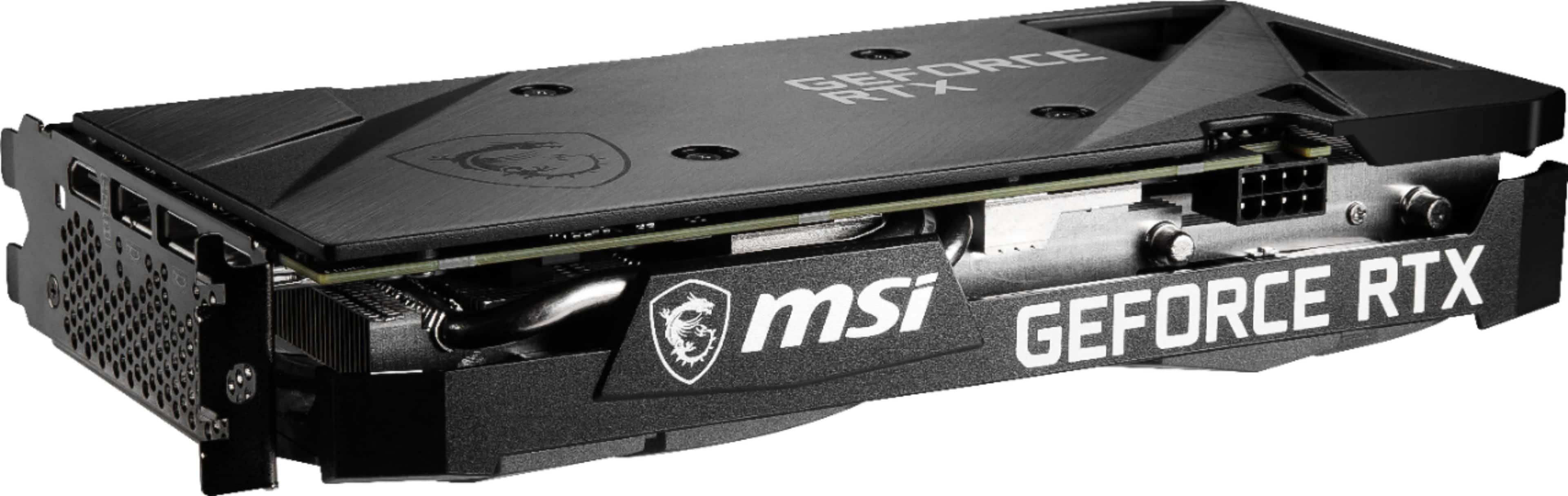 Alt View 15. MSI - NVIDIA GeForce RTX 3060 Ventus 2X 12G OC - 12GB GDDR6 - PCI Express 4.0 - Graphics Card.