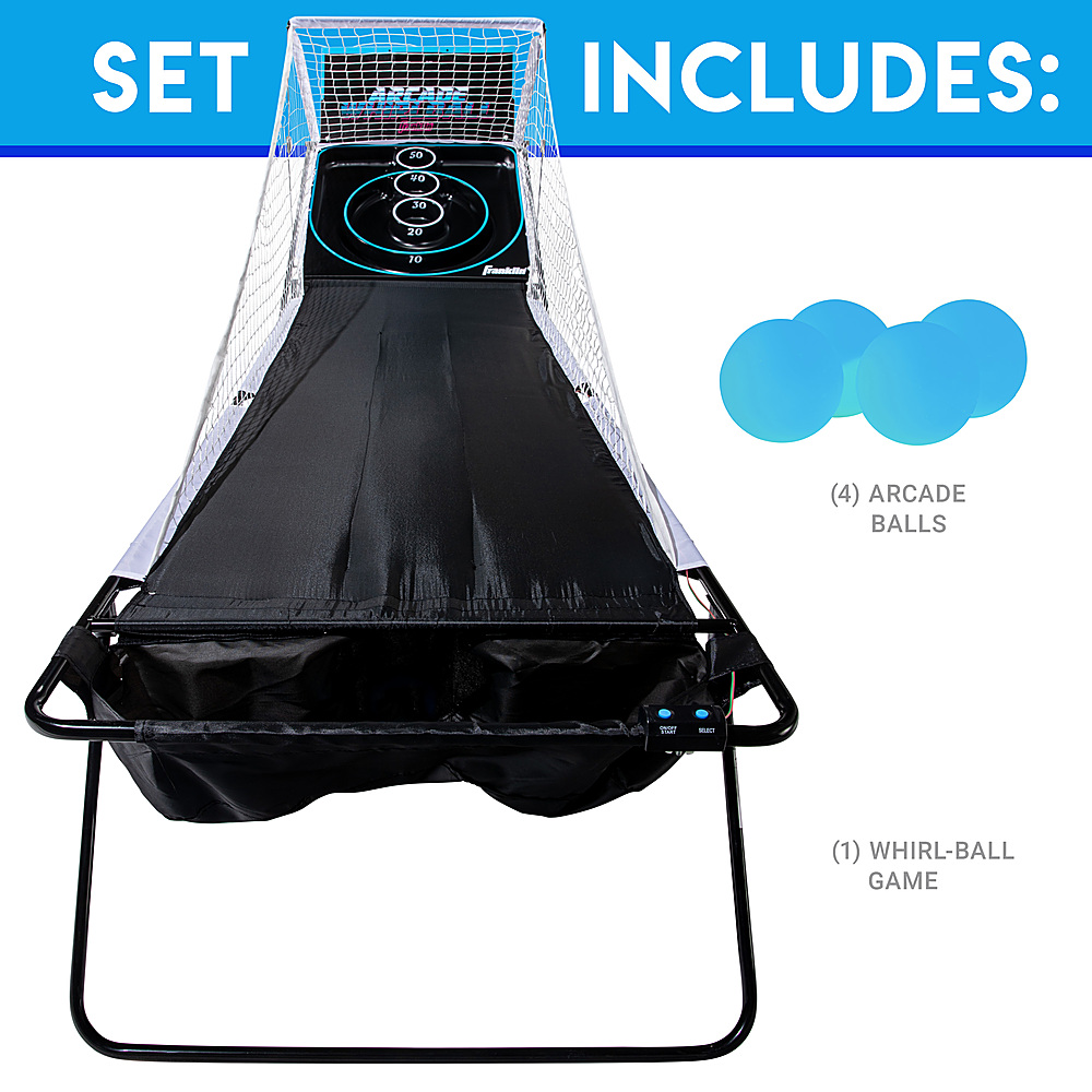 Back View: Franklin Sports Bluetooth Badminton - Blue/White/Black