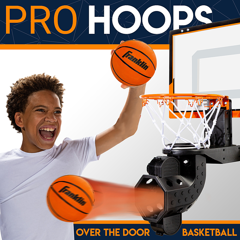 Angle View: Franklin Sports - Over The Door Basketball Hoop with Ball Return - Multi