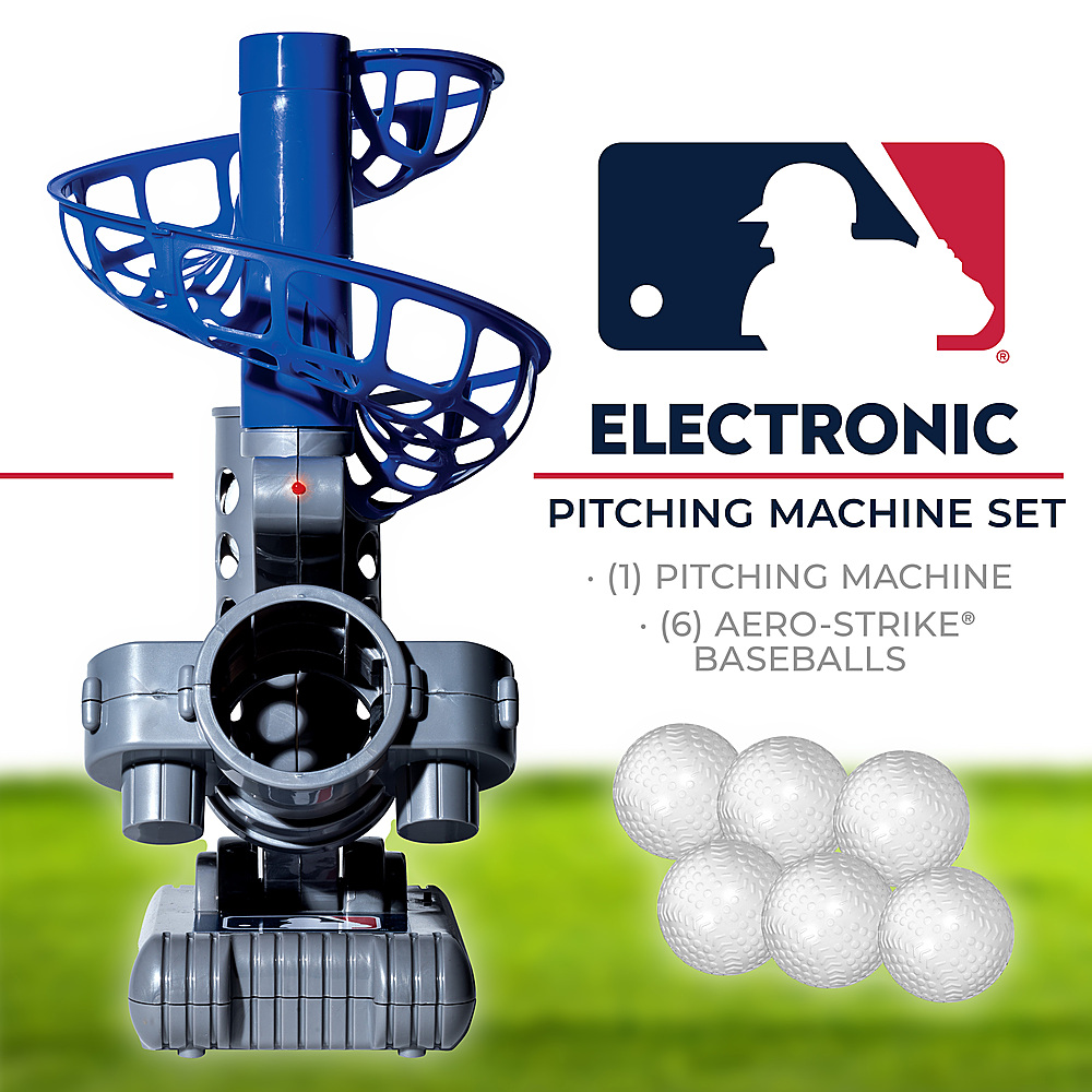 Angle View: Franklin Sports - MLB Electronic Baseball Pitching Machine - Blue