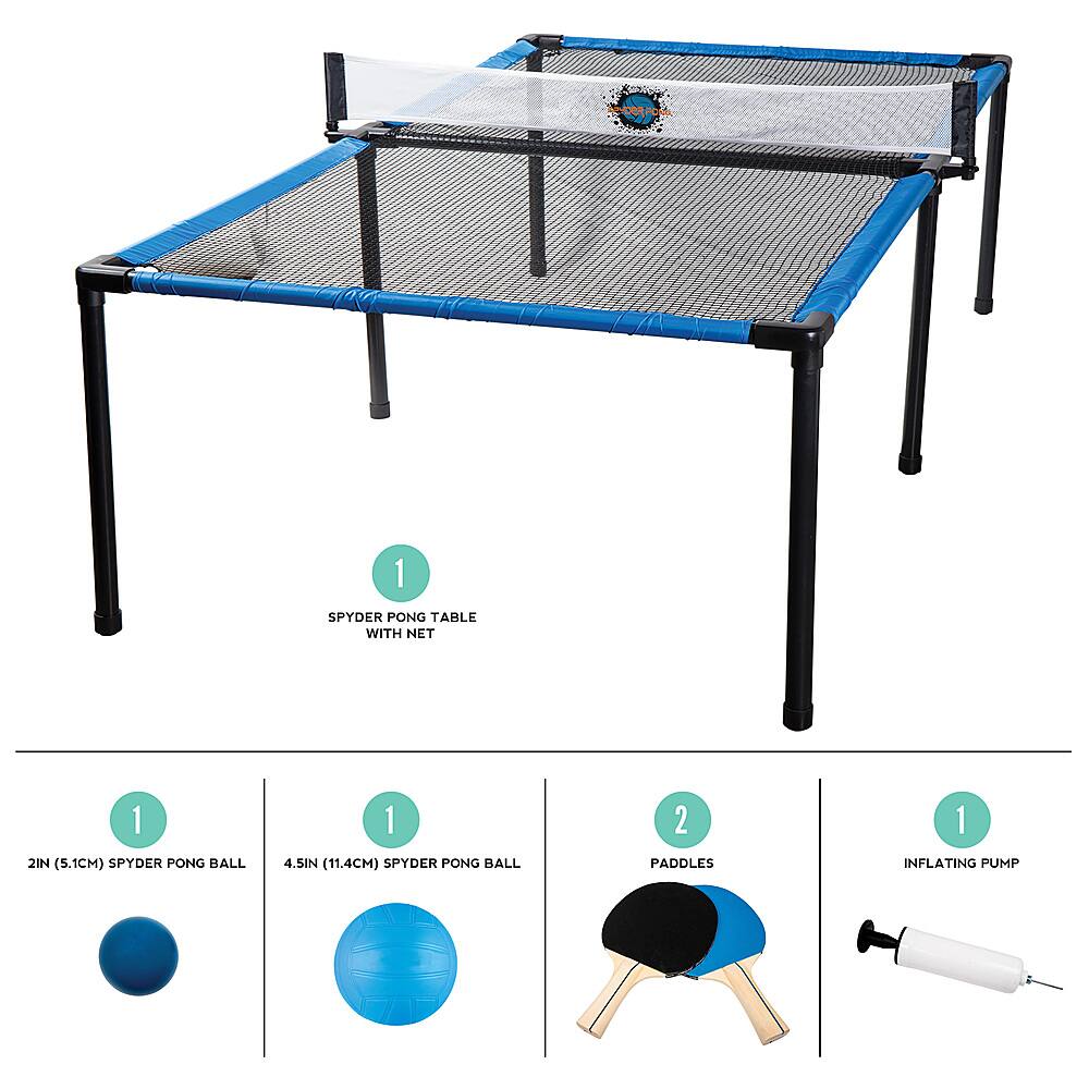 Left View: Franklin Sports Spyder Pong - Blue/Black