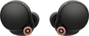 Sony - WF1000XM4 True Wireless Noise Cancelling In-Ear Headphones - Black - Front_Zoom