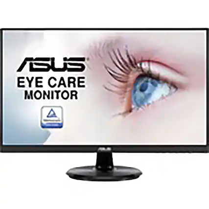 Front. ASUS - Eye Care Monitor - 23.8 inch, Full HD, IPS, Frameless, 75Hz, Adaptive-Sync/FreeSync™, Low Blue Light, Flicker Free - Black.