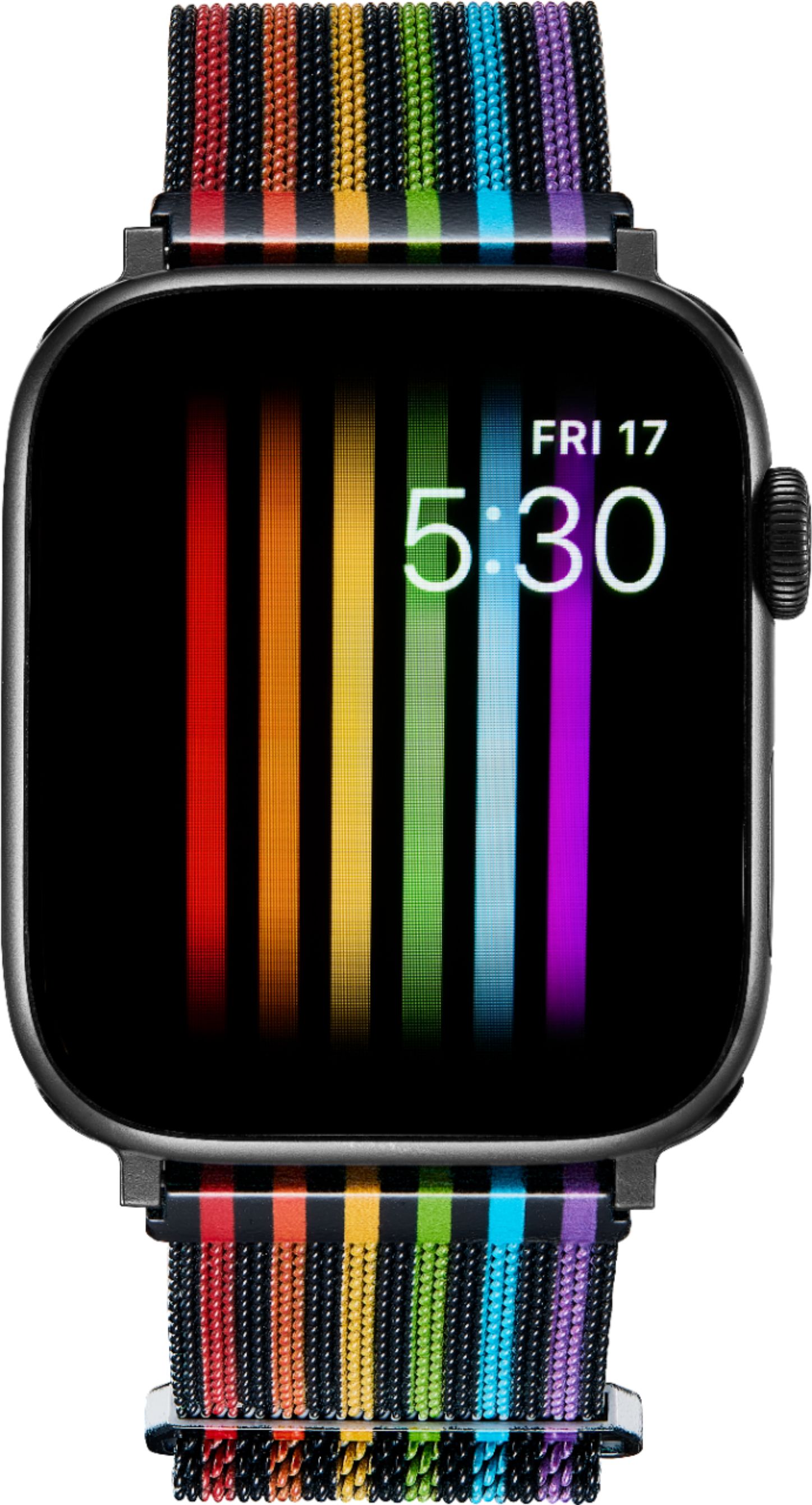 Rabini Metal Magnetic Band Compatible with Apple Watch 38mm 40mm 41mm 42mm  44mm 45mm 49mm, Rainbow Stainless Steel Mesh Loop Bands for iWatch SE Ultra  Series 8 7 6 5 4 3