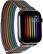 Alt View 13. Platinum™ - Magnetic Stainless Steel Mesh Band for Apple Watch 42mm, 44mm, 45mm (Series 1-8) and Apple Watch Ultra 49mm - Pride Rainbow/Black.