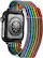 Alt View 14. Platinum™ - Magnetic Stainless Steel Mesh Band for Apple Watch 42mm, 44mm, 45mm (Series 1-8) and Apple Watch Ultra 49mm - Pride Rainbow/Black.