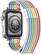 Alt View 14. Platinum™ - Magnetic Stainless Steel Mesh Band for Apple Watch 42mm, 44mm, 45mm (Series 1-8) and Apple Watch Ultra 49mm - Pride Rainbow/White.
