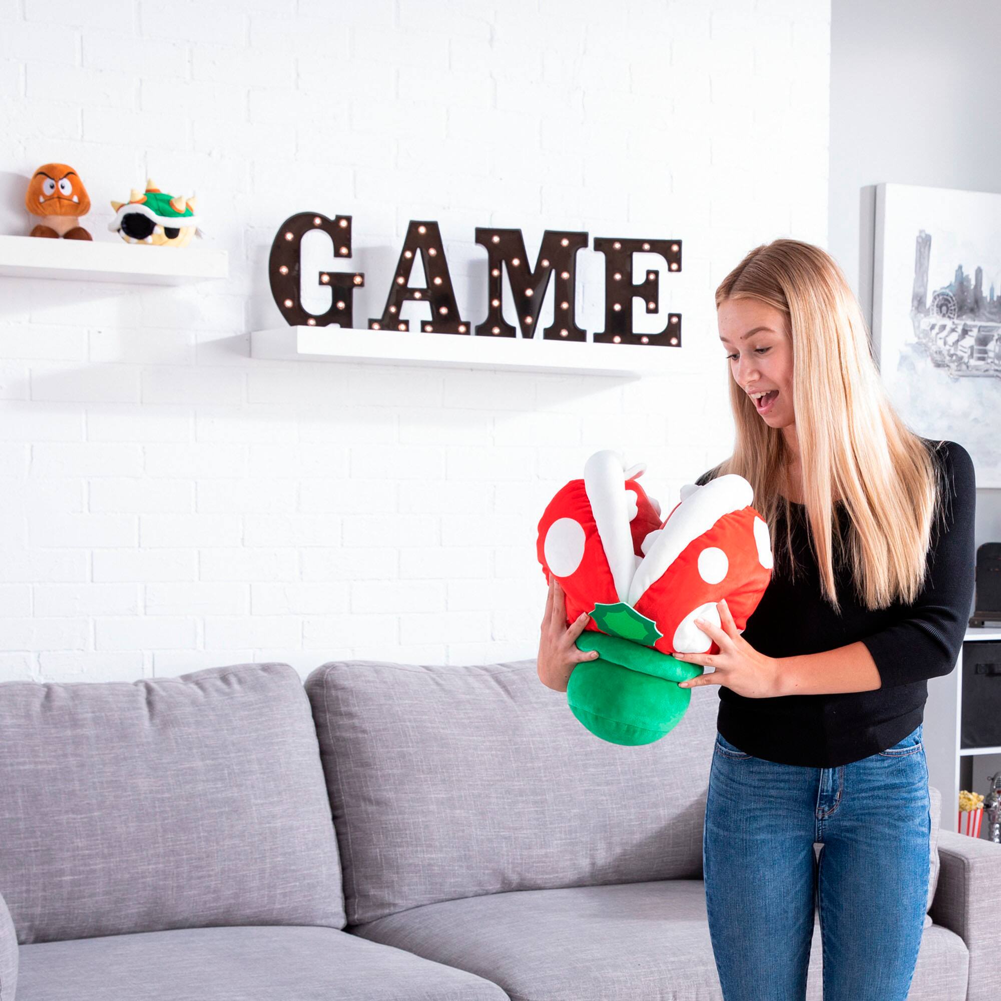 Alt View 11. TOMY - Club Mocchi Mocchi - 15-inch Super Mario Piranha Plant Mega Plush.