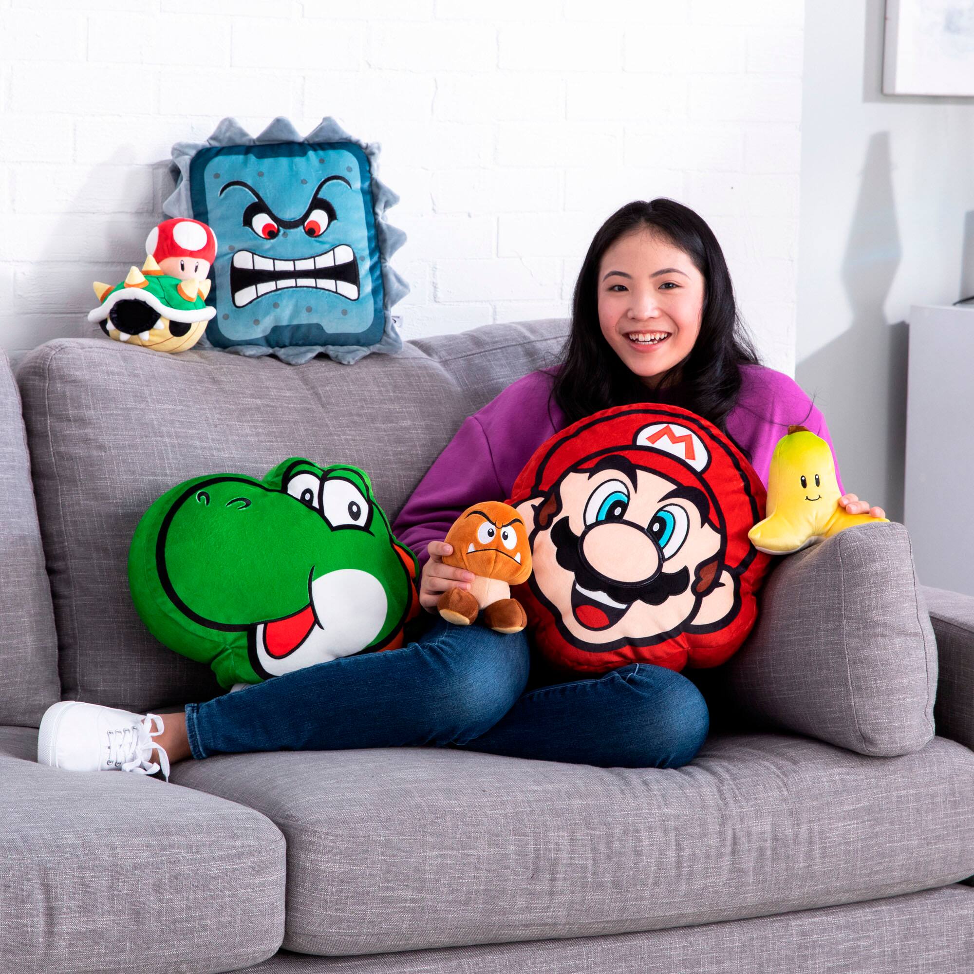 Alt View 15. TOMY - Club Mocchi Mocchi - 15-inch Super Mario Thwomp Mega Plush.