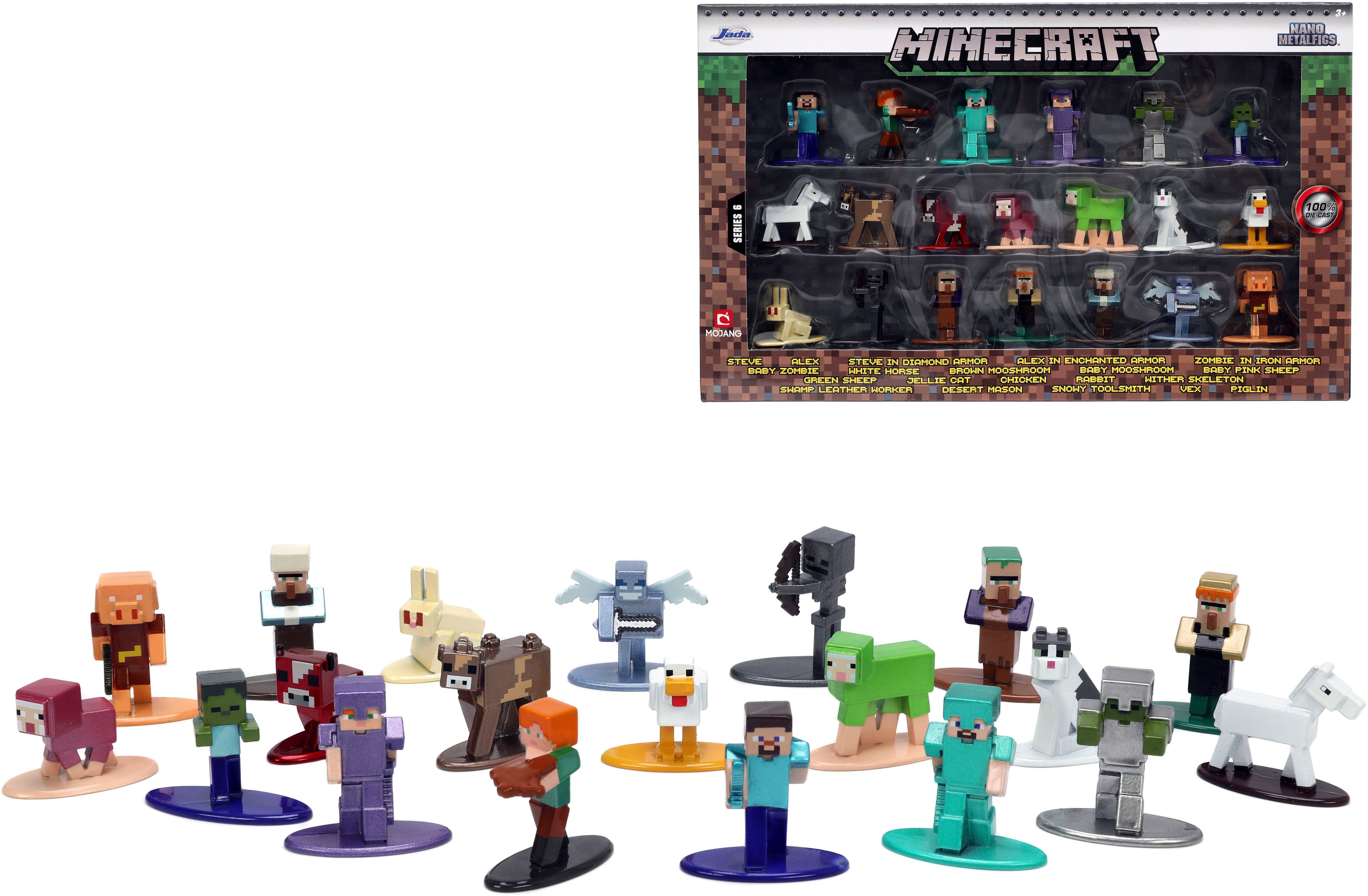 Minecraft Nano Metal Figs 20 Pack DieCast Figures Wave 3 Collectible Jada Toys 