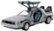 Front Zoom. Jada - Hollywood Rides 1:24th Diecast - Back to the Future 1 DeLorean Time Machine.