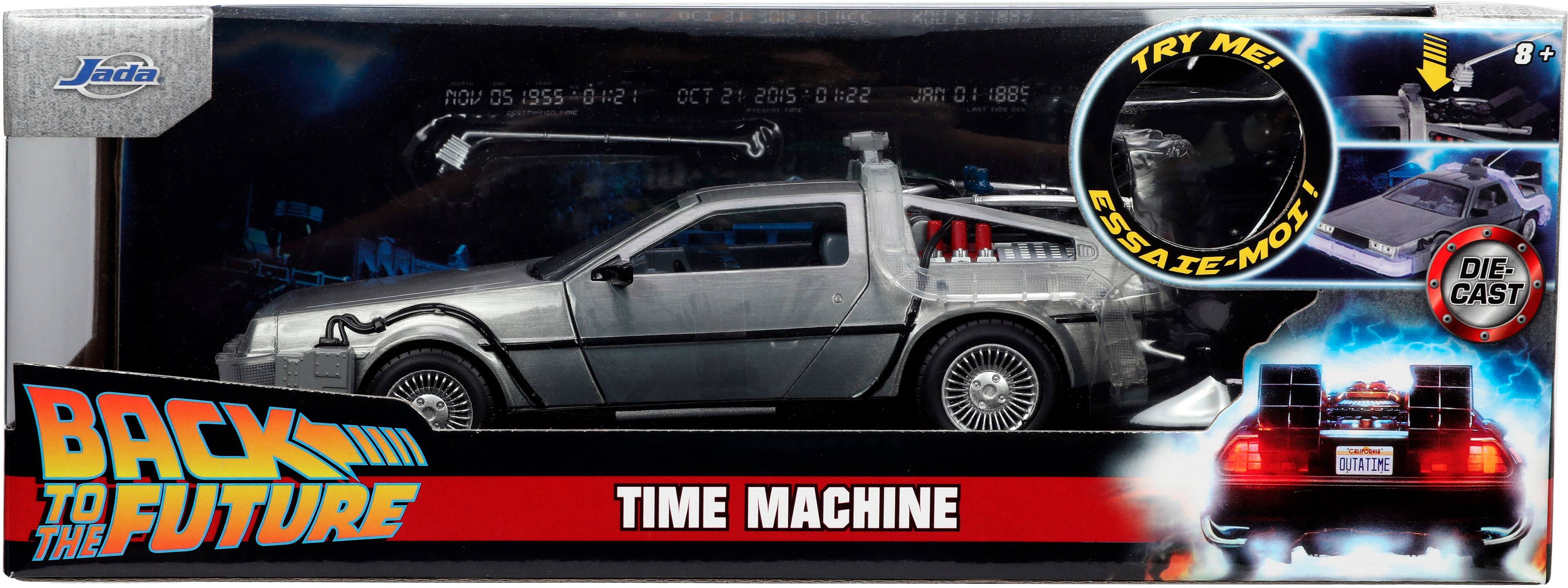 Alt View 14. Jada - Hollywood Rides 1:24th Diecast - Back to the Future 1 DeLorean Time Machine.