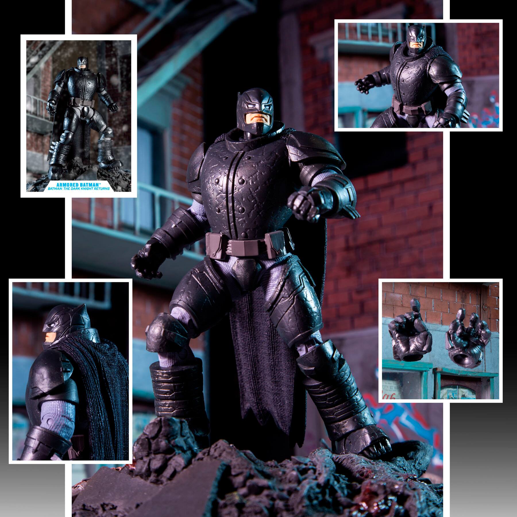 Angle. McFarlane Toys - DC Multiverse - 7" The Dark Knight Returns Figure.