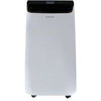Amana - 350 Sq. Ft. Portable Air Conditioner - White/Black - Front_Zoom