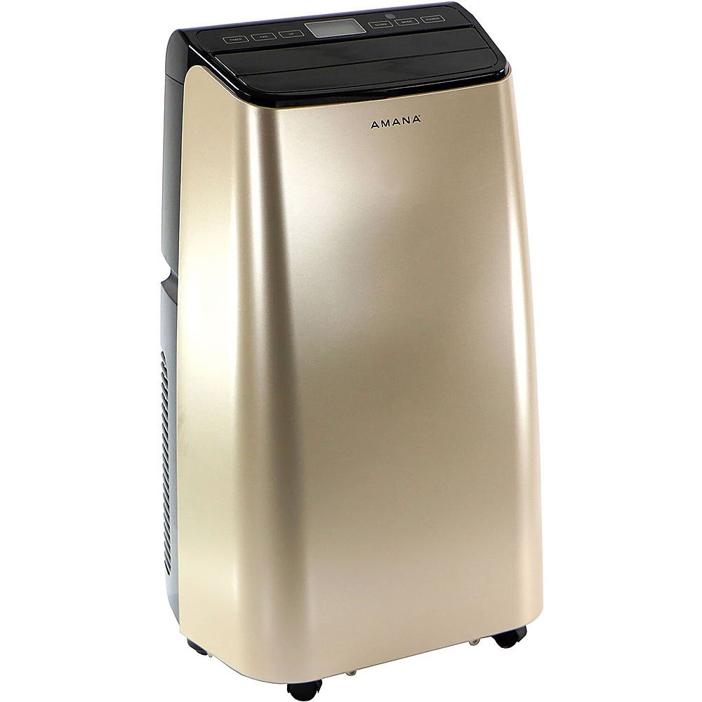Zoom in on Angle Zoom. Amana - 450 Sq. Ft. Portable Air Conditioner - Gold/Black.