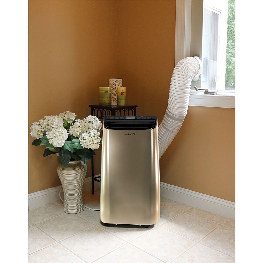 Zoom in on Alt View Zoom 14. Amana - 450 Sq. Ft. Portable Air Conditioner - Gold/Black.