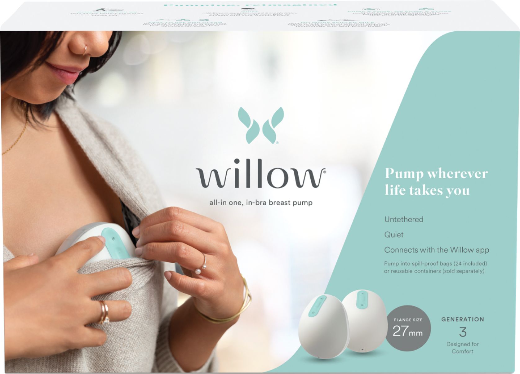 Willow Hands-Free Double Electric Breast Pump - Order through
