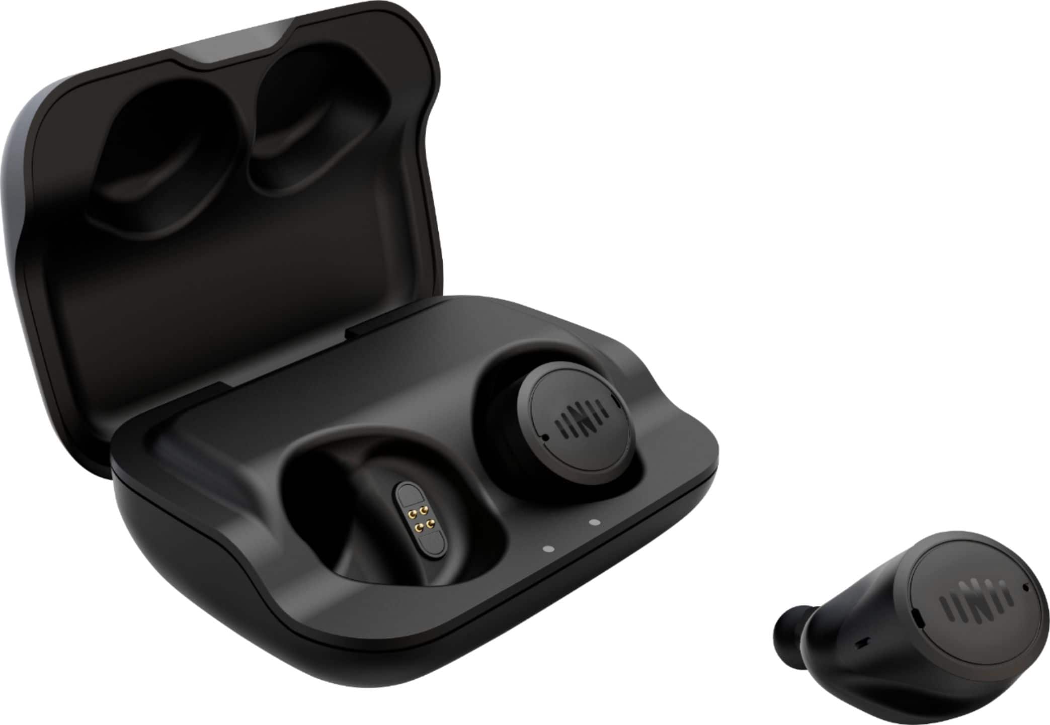 Left. Nuheara - IQbuds 2 MAX Personal Hearing Amplifier - Black.