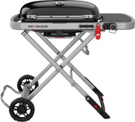 Weber - Traveler Portable Gas Grill - Black - Angle_Zoom