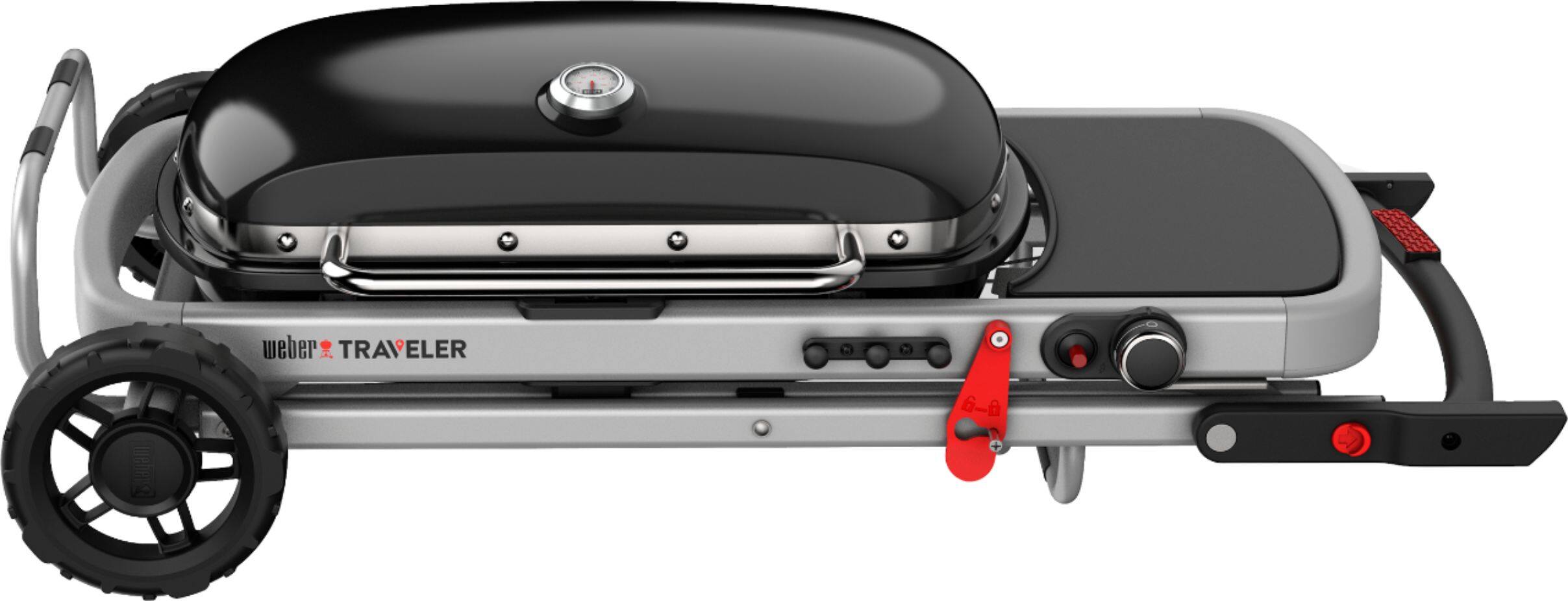 Alt View 11. Weber - Traveler Portable Gas Grill - Black.