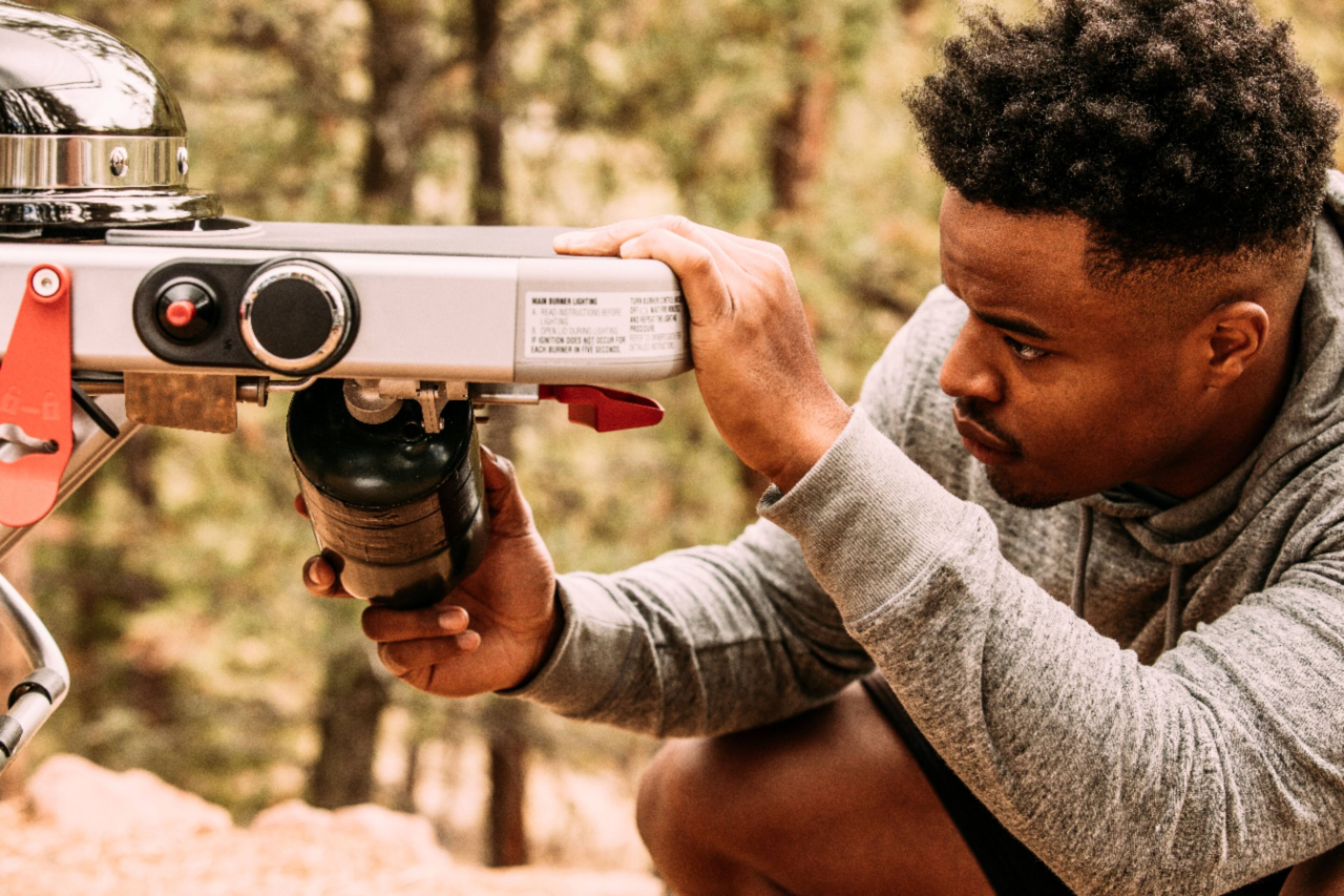 Alt View 17. Weber - Traveler Portable Gas Grill - Black.