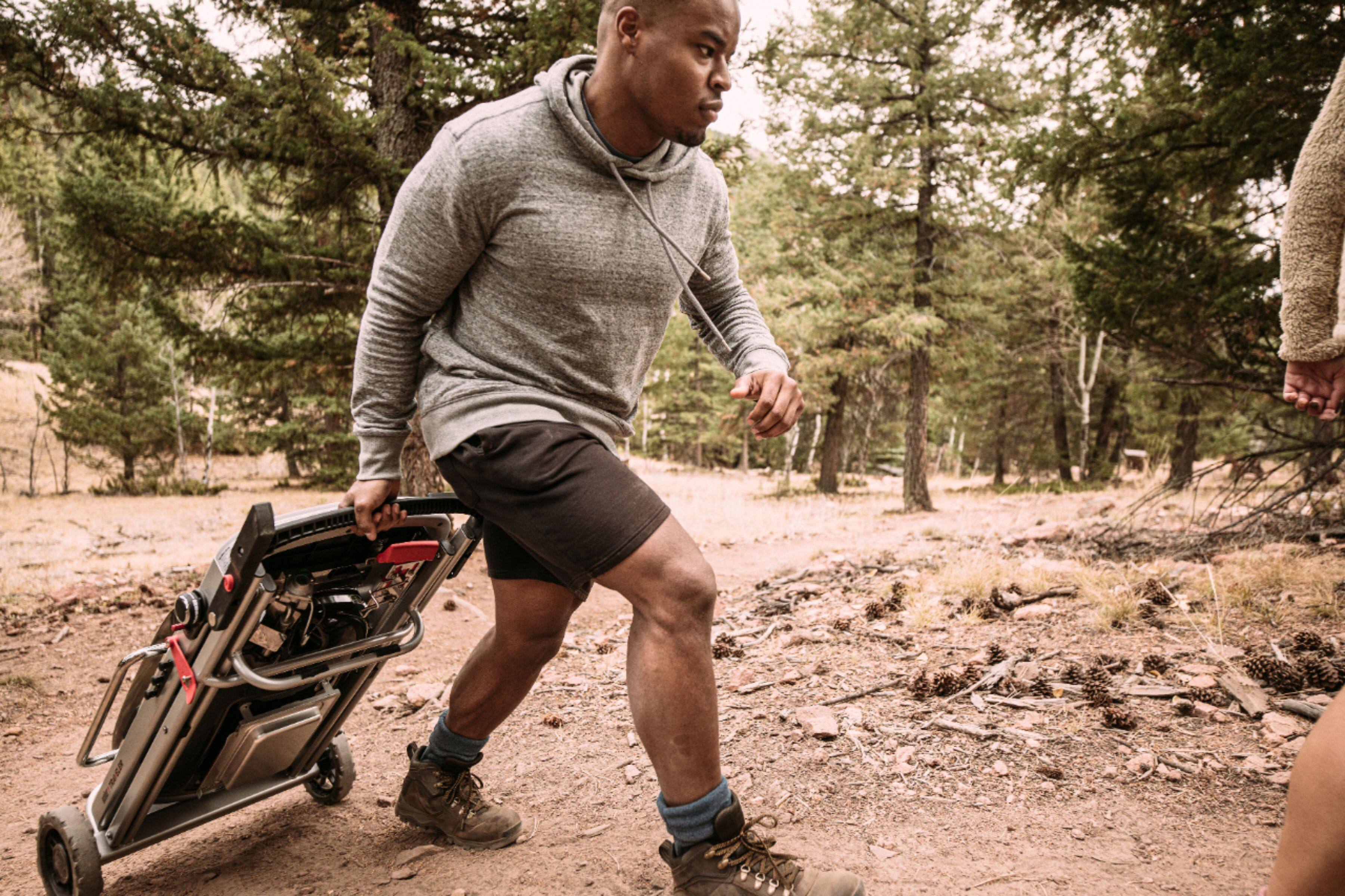 Alt View 19. Weber - Traveler Portable Gas Grill - Black.