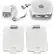 Left. Sunbeam - GoHeat Portable Heated Patches Starter Kit - White.