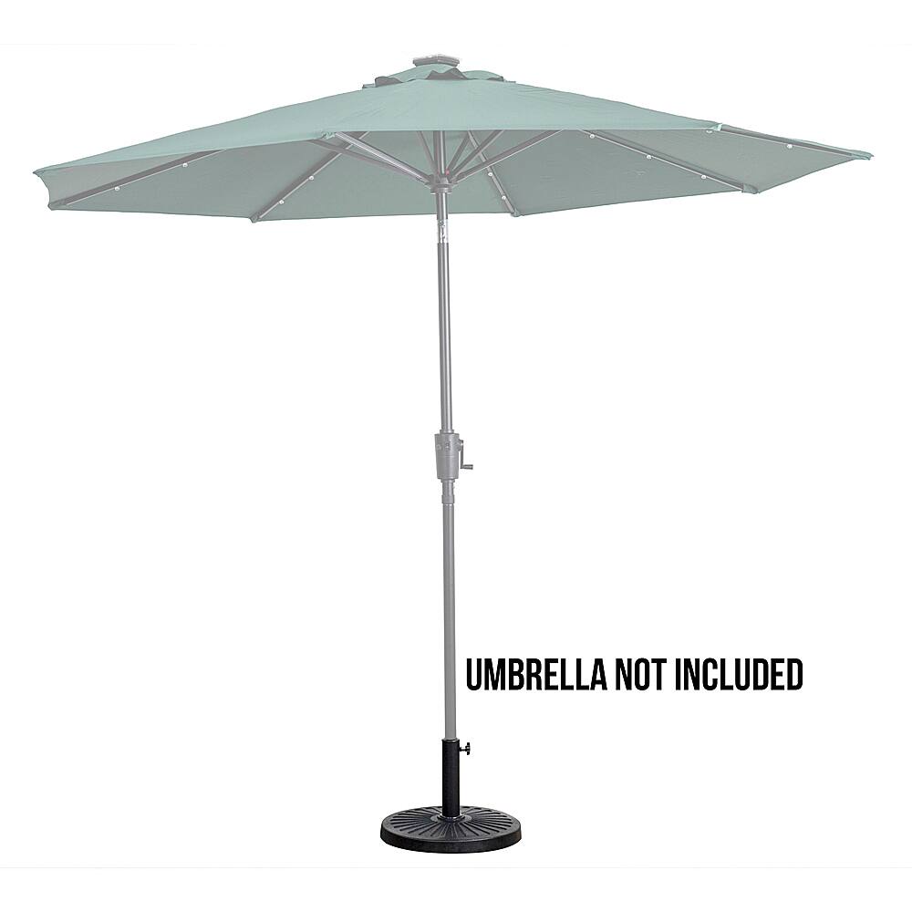 Best Choice Products 26lb Umbrella Stand - Heavy Duty Steel Base With Bronze Basket Weave Pattern