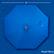 Angle. Sun Ray - 9' Round 8Rib Solar Lighted Umbrella - Royal Blue.