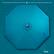 Left. Sun Ray - 9' Round 8Rib Solar Lighted Umbrella - Teal.